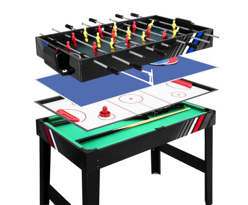 4-in-1 Games Table Soccer Foosball Pool Table Tennis Air Hockey Home Party Gift