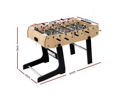 4FT Soccer Table Foosball Football Game Home Family Party Gift Playroom Foldable