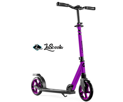 Lascoota Pulse Kick Push Commuter Scooter for Teen and Adult - Plum