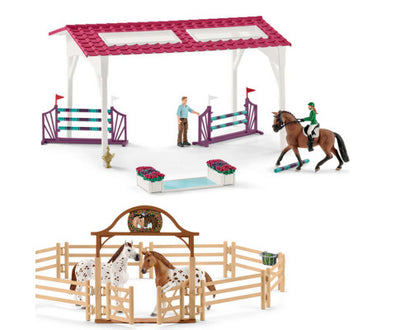 Schleich Large Playset Horse Club Vet Fitness Check for the Big Tournament 72140