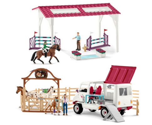Schleich Large Playset Horse Club Vet Fitness Check for the Big Tournament 72140