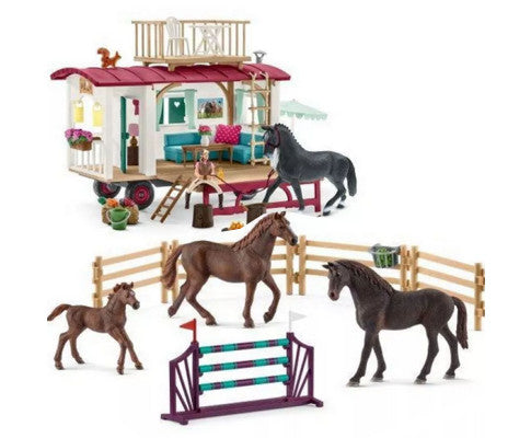 Schleich Large Playset Secret Horse Training at the Horse Club Caravan 72141