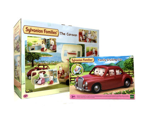 Sylvanian Families Family Cruising Car & Caravan Bundle Pack 5448 5045