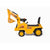 Ride-on Children's Excavator (Yellow) w/ Dual Operation Levers to Scoop