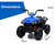 Rovo Kids Ride-On ATV Quad Bike - Black/Blue with Free Customized Plate