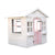 Rovo Kids Cottage Style Wooden Outdoor Cubby House - White