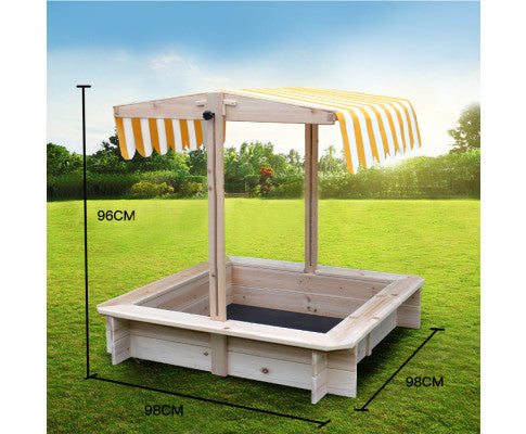 Rovo Kids Sandpit with Canopy