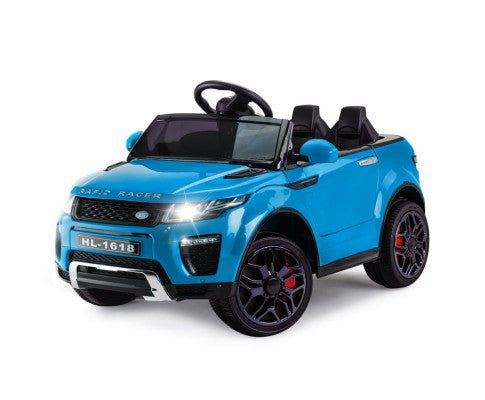 Rovo Kids Ride-On Car 12V - Blue with Free Customized Plate