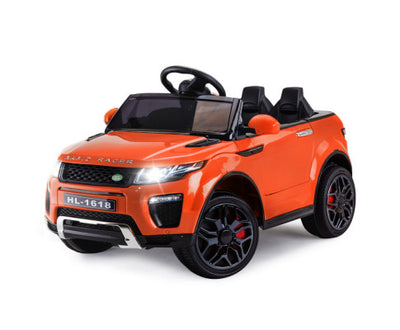 Rovo Kids Ride-On Car 12V - Orange with Free Customized Plate