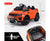 Rovo Kids Ride-On Car 12V - Orange with Free Customized Plate