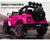 Rovo Kids Ride On Car 4WD Jeep Inspired - Pink with Free Customized Plate