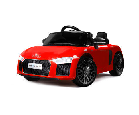 Rovo Kids Ride-On Car Licensed AUDI R8 SPYDER - Red with Free Customized Plate