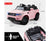 Rovo Kids Ride-On Car 12V - Pink with Free Customized Plate