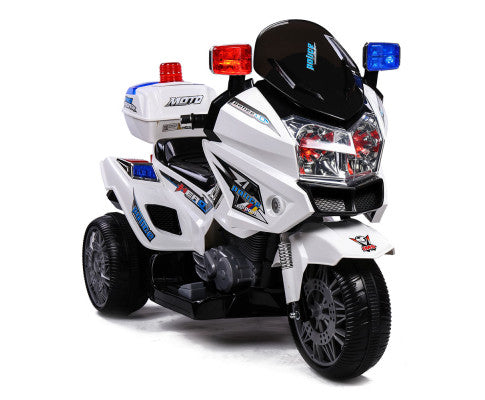 Rovo Kids Electric Ride-On Patrol Motorbike S1K-Inspired with Free Customized Plate