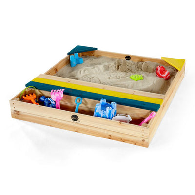 Store-It Wooden Sand Pit (Natural) by Plum Play
