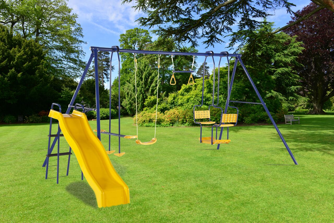 Plum swings top and slides