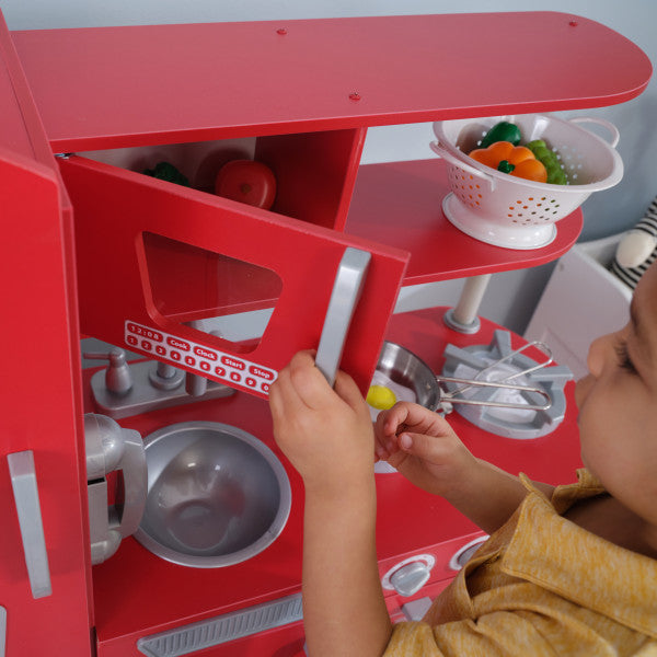 Vintage Play Kitchen - Red by KidKraft