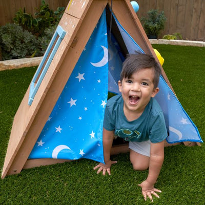 A-Frame Hideaway & Climber by Kidkraft