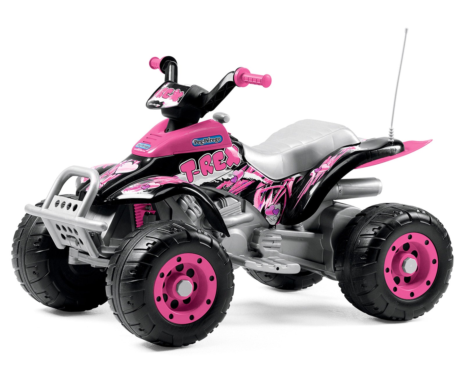 Peg Perego Corral T-Rex Quad Bike Pink 12V