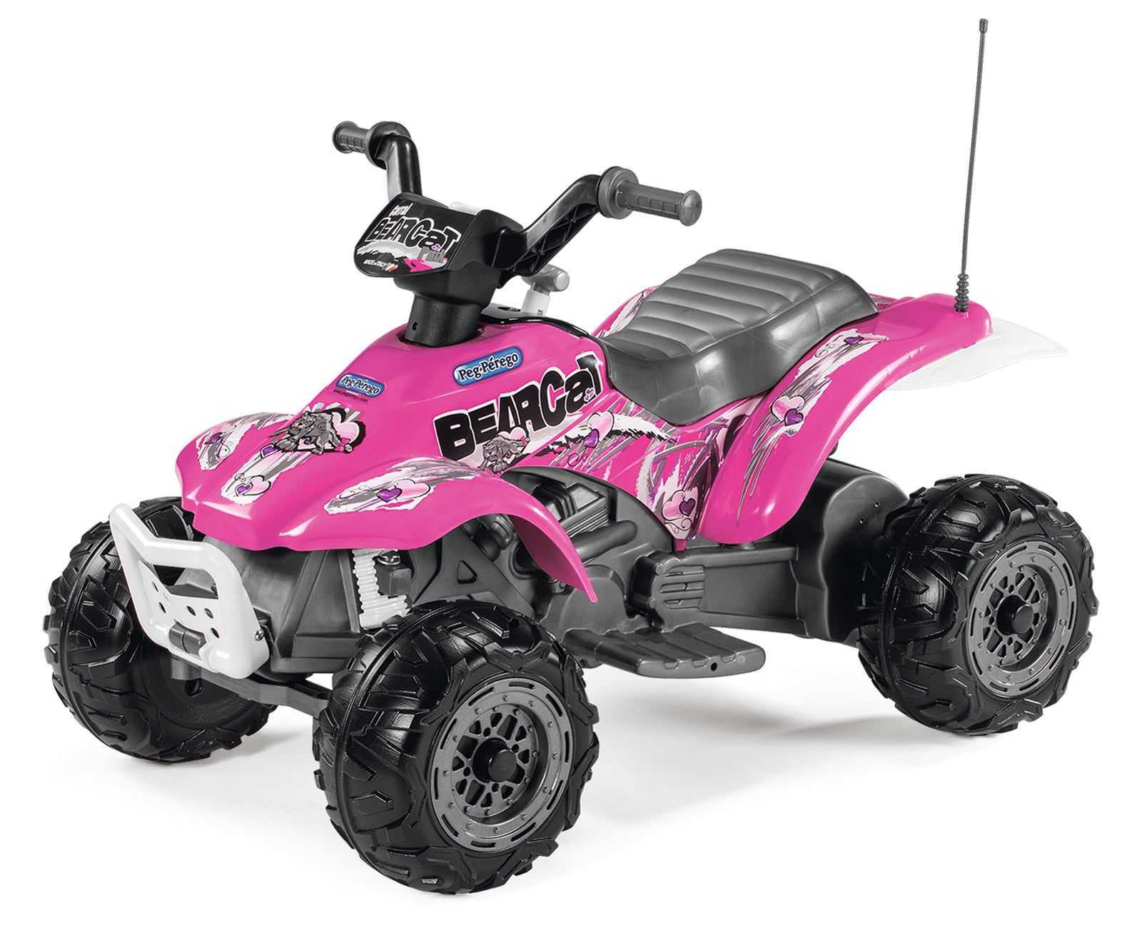 peg perego pink four wheeler Peg Perego Corral Bearcat Quad Bike Pink 6V– Kids Toys Warehouse