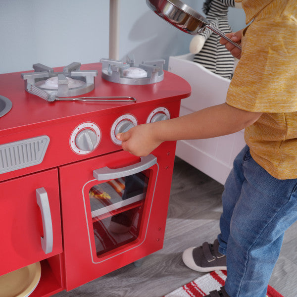 Vintage Play Kitchen - Red by KidKraft