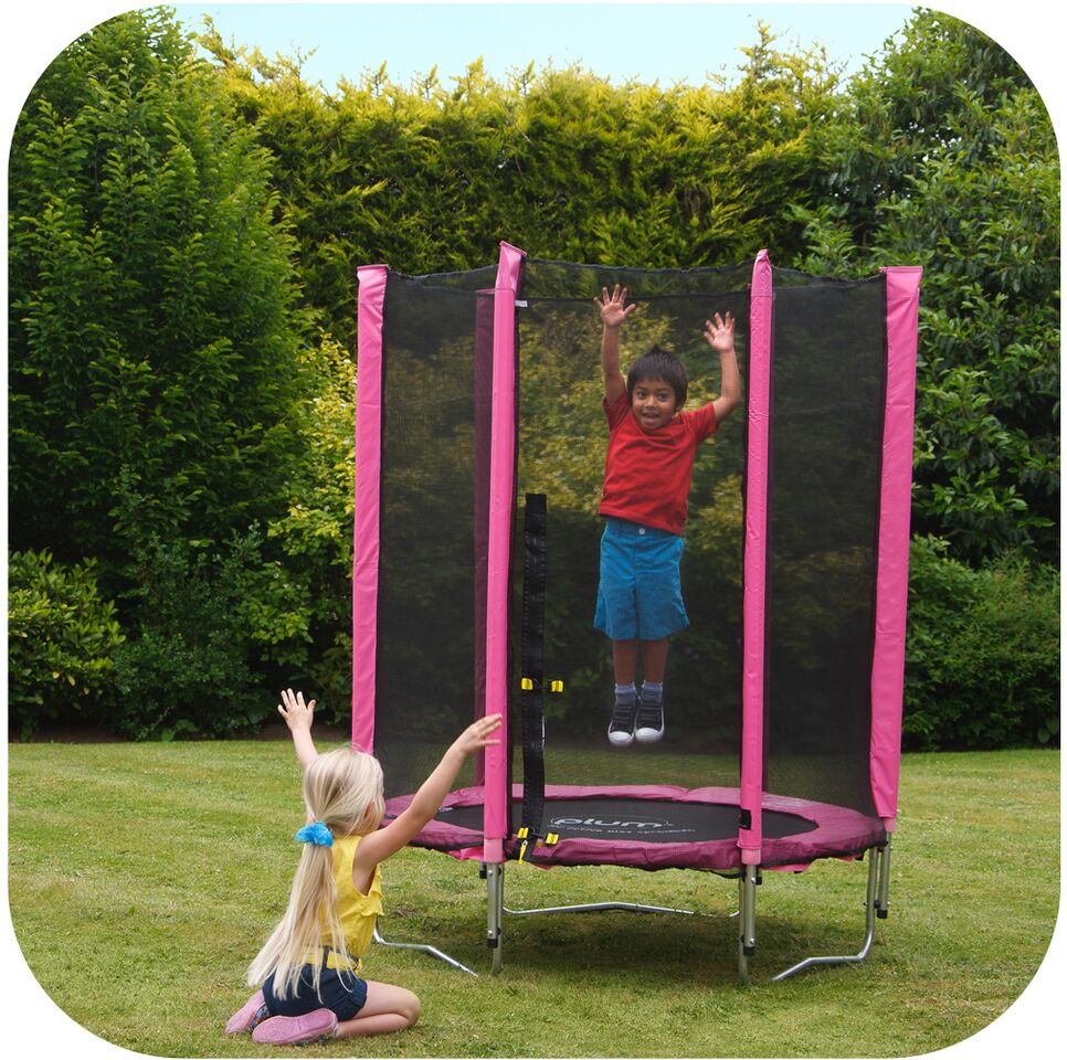 Kids sales pink trampoline