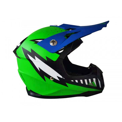 GMX Motocross Junior Helmet Green