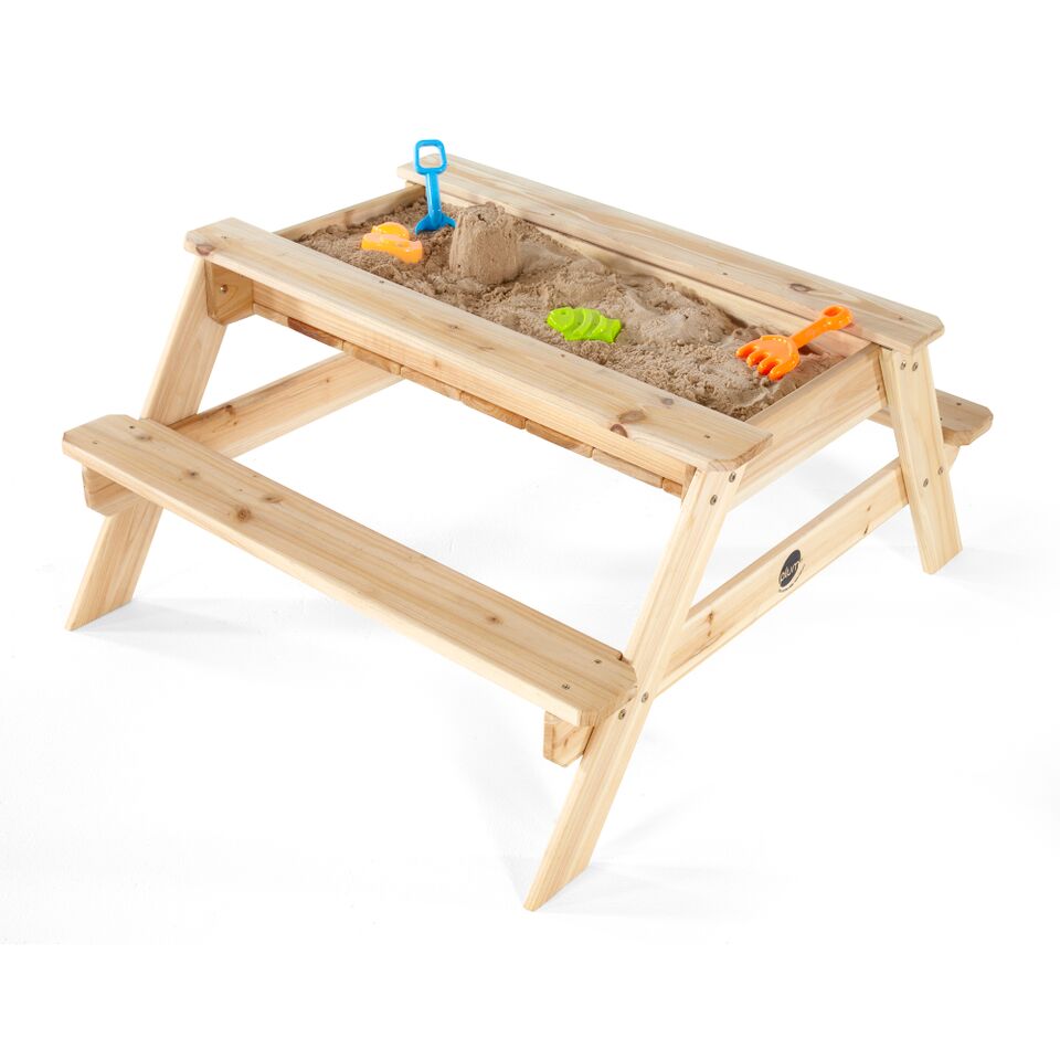 Wooden Sand and Picnic Table by Plum Play– Kids Toys Warehouse