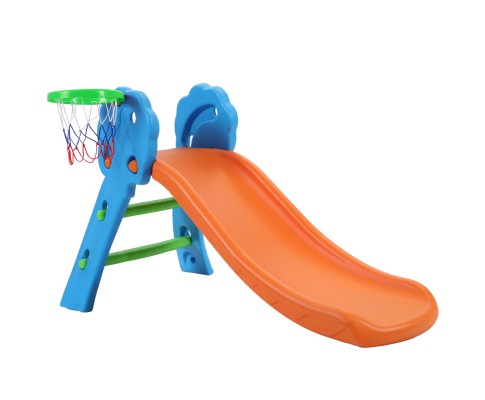 Kids Slide with Basketball Hoop by Keezi