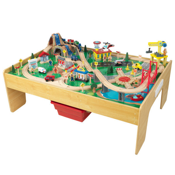 Adventure Town Railway Train Set & Table with EZ Kraft Assembly by KidKraft