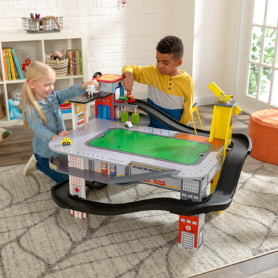 Freeway Frenzy Raceway Set and Table by KidKraft