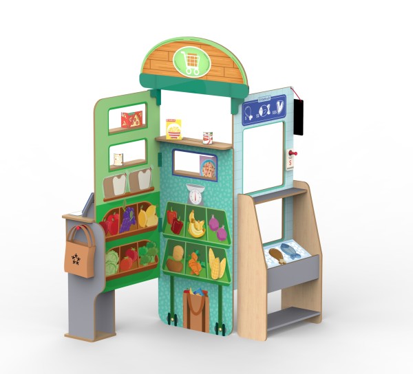 Let’s Pretend™ Grocery Store Pop-Up with EZ Kraft Assembly™ by KidKraft
