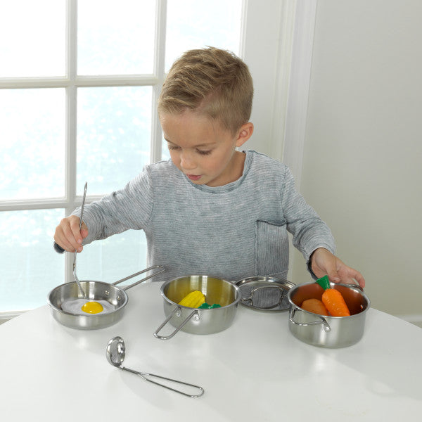 Deluxe Cookware Set with Food by KidKraft