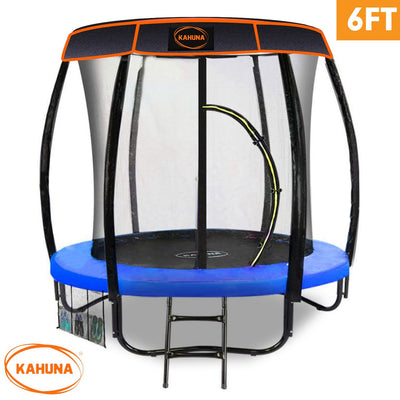 Kahuna Trampoline 6ft with Roof - Blue