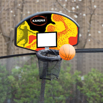 Trampoline 10ft Kahuna with  Basket ball set - Blue