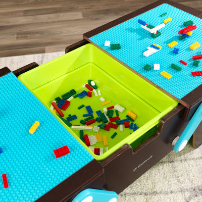 Building Bricks Play N Store Table - Espresso by KidKraft