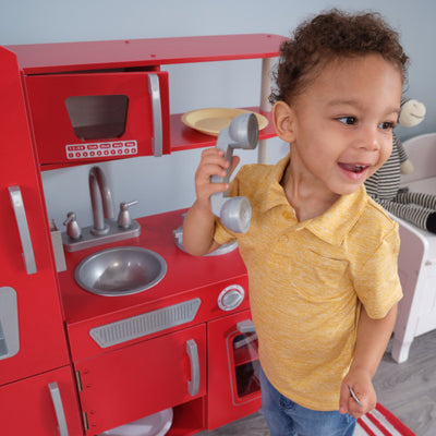 Vintage Play Kitchen - Red by KidKraft