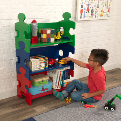 Puzzle Bookshelf - Primary by Kidkraft