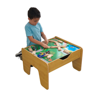 2-in-1 Activity Table with Board - Natural by KidKraft