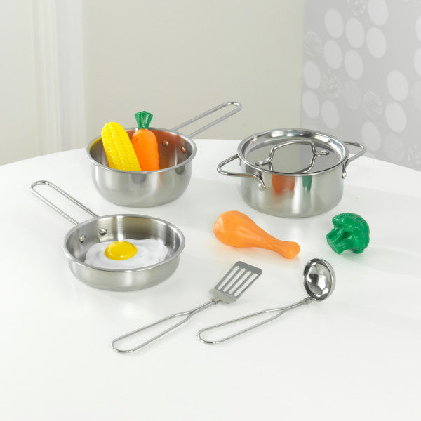 Deluxe Cookware Set with Food by KidKraft