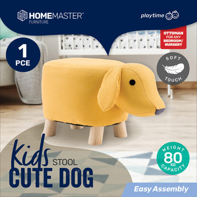 Home Master Kids Animal Stool - Cute Dog Character