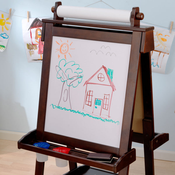 Deluxe Wooden Easel - Espresso by Kidkraft